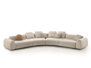 Eco sectional curved modular sofa