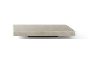 Omphalos low square stone coffee table