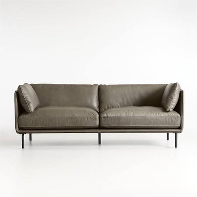 Wells leather apartment sofa