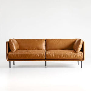 Wells leather apartment sofa