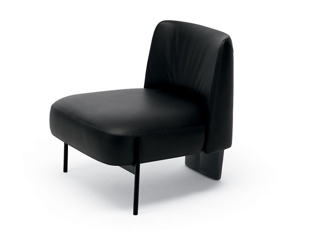 Virgin leather easy chair